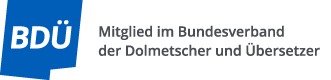 Mitglied im Bundesverband Dolmetscher und Übersetzer